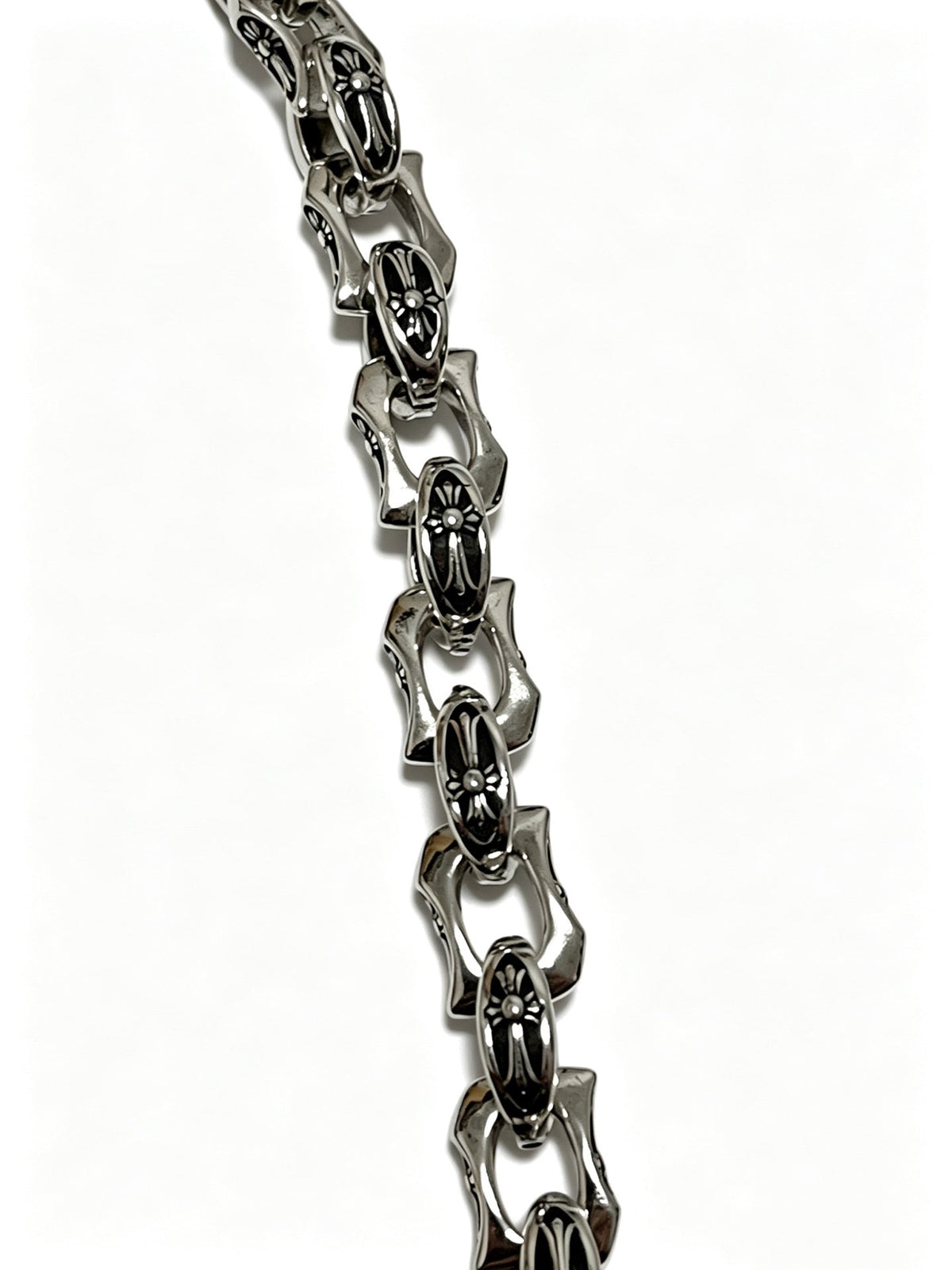 Martin Graham bracelet in polished metal-tone – styled product view