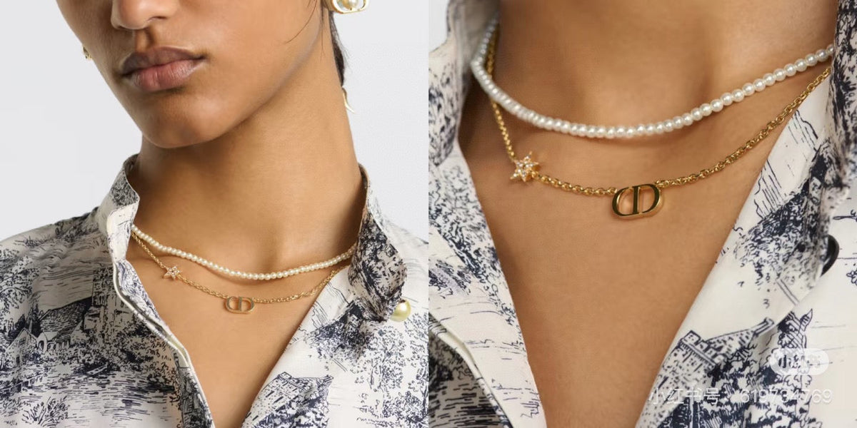 Martin Graham pendant necklace in polished metal-tone – close-up detail