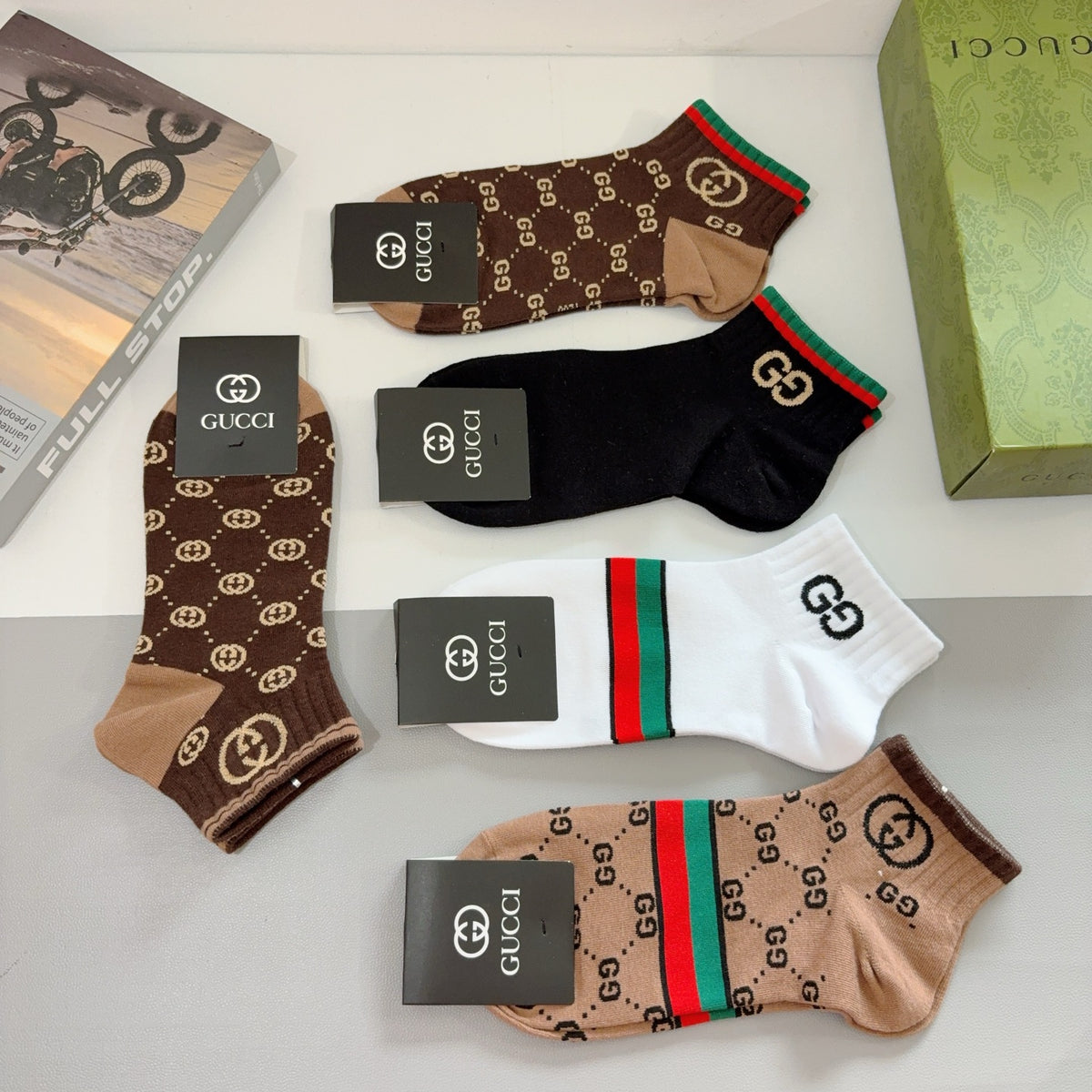 Gucci Cotton Socks – 5-Pair Pack
