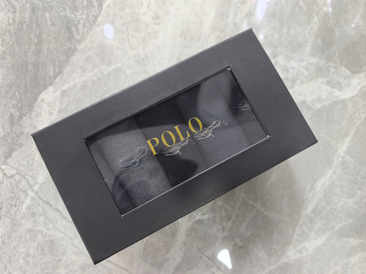 Polo Modal Understated Horse Motifs Crew Socks - 5-Pair Set