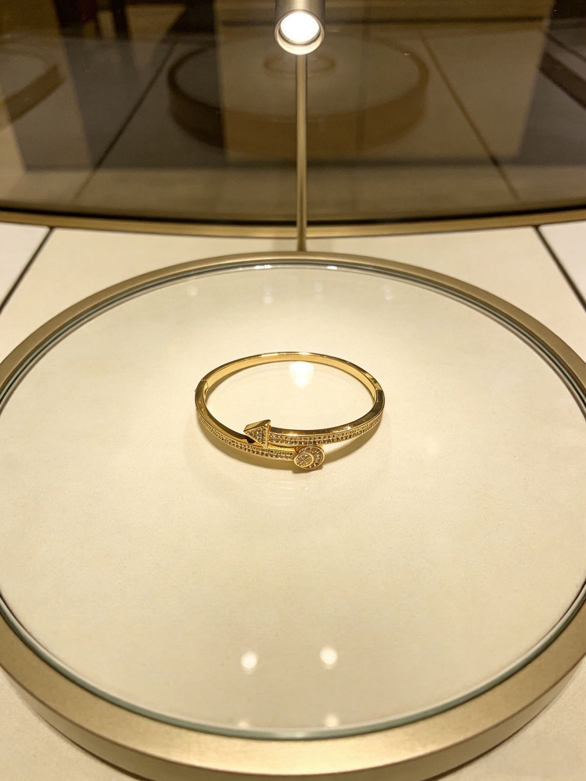 Martin Graham bracelet in polished metal-tone – close-up detail