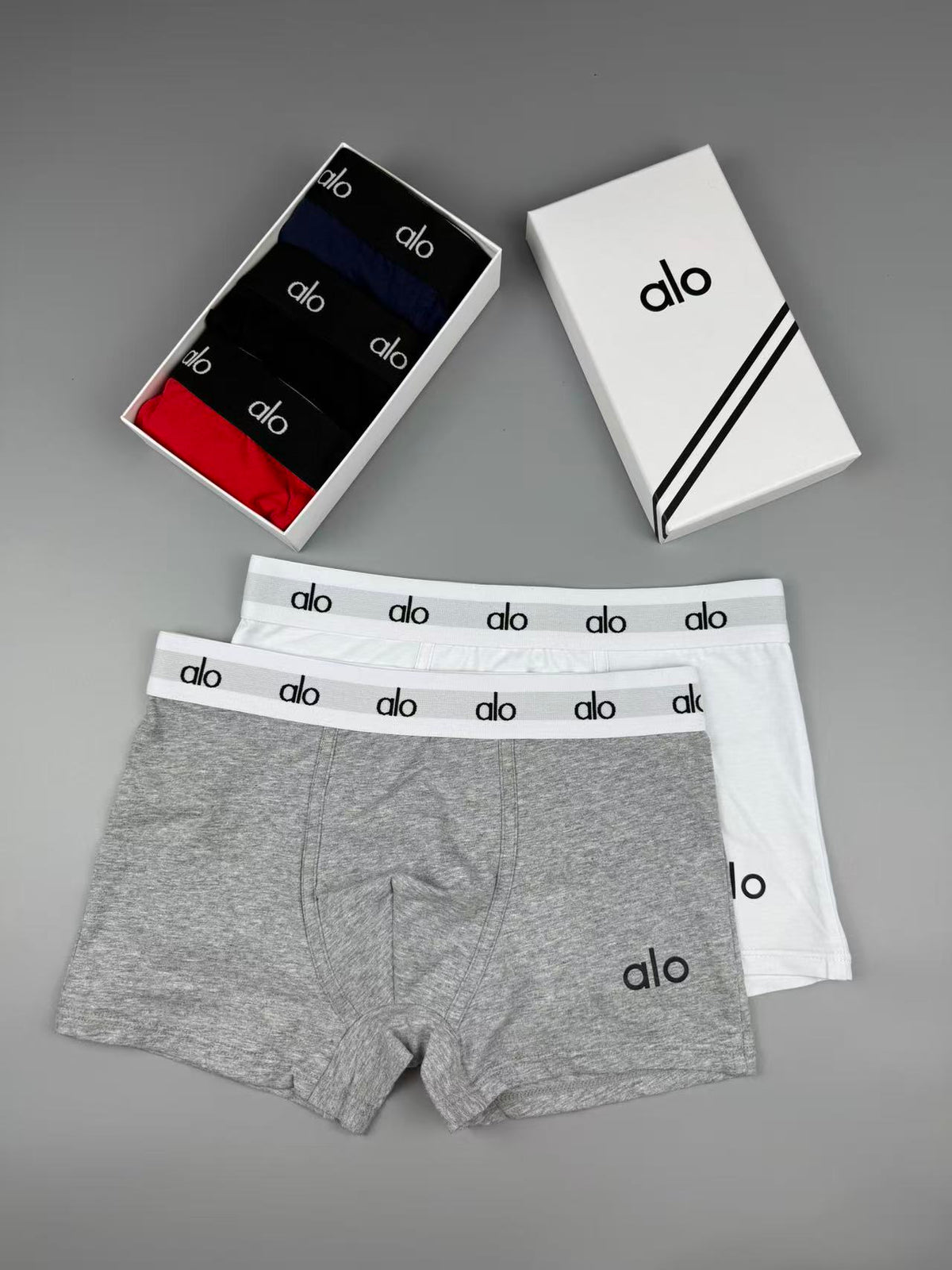 Alo Cotton Men's Boxer Briefs - 3-Piece Box
