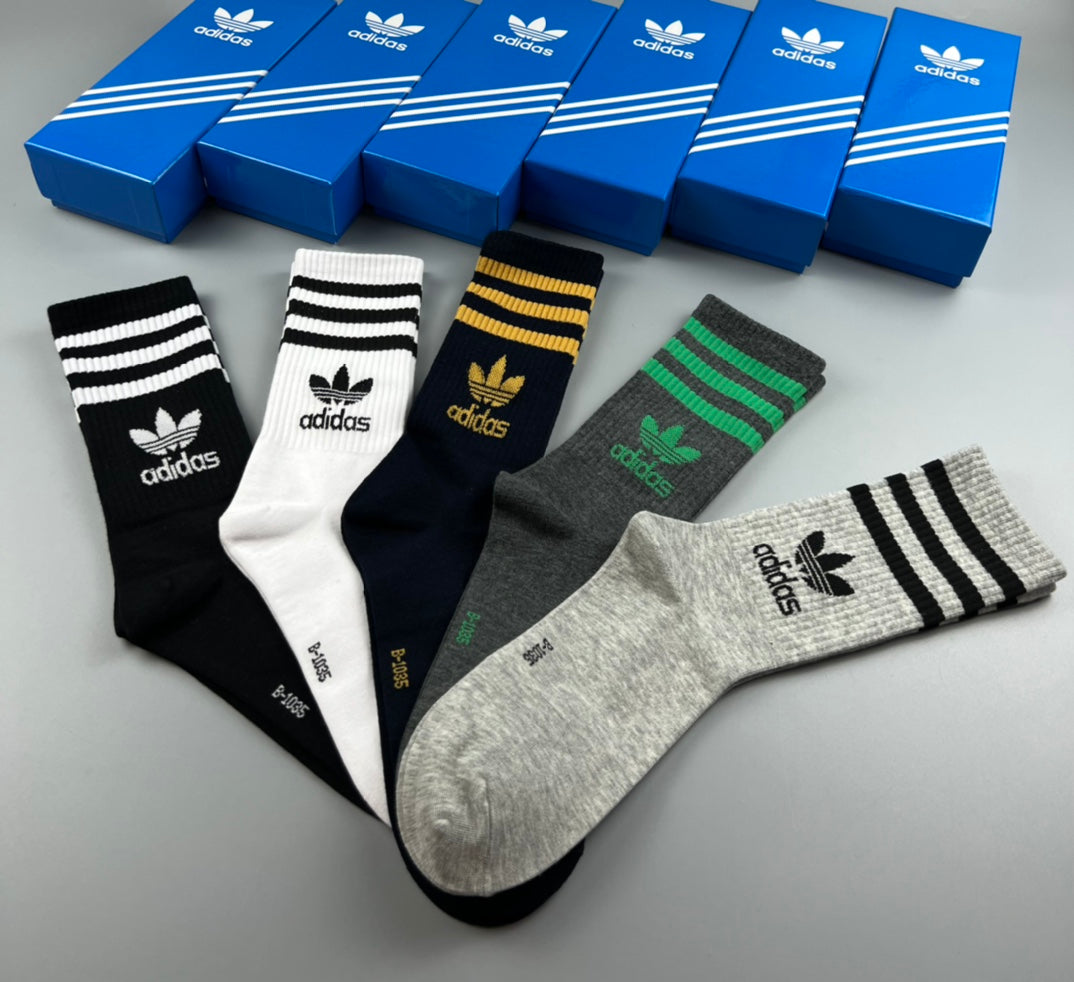 Adidas Striped Apparel - 5-Piece Box