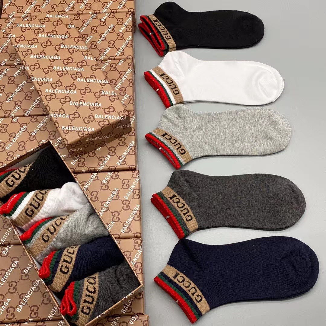 Gucci Mickey 86/14 Nylon-Spandex Breathable Socks – 5-Pair Pack