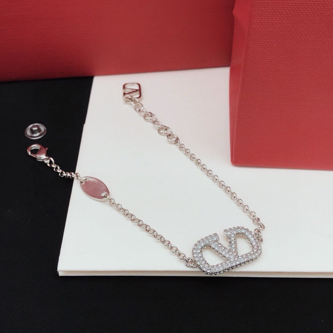 Martin Graham bracelet in polished metal-tone