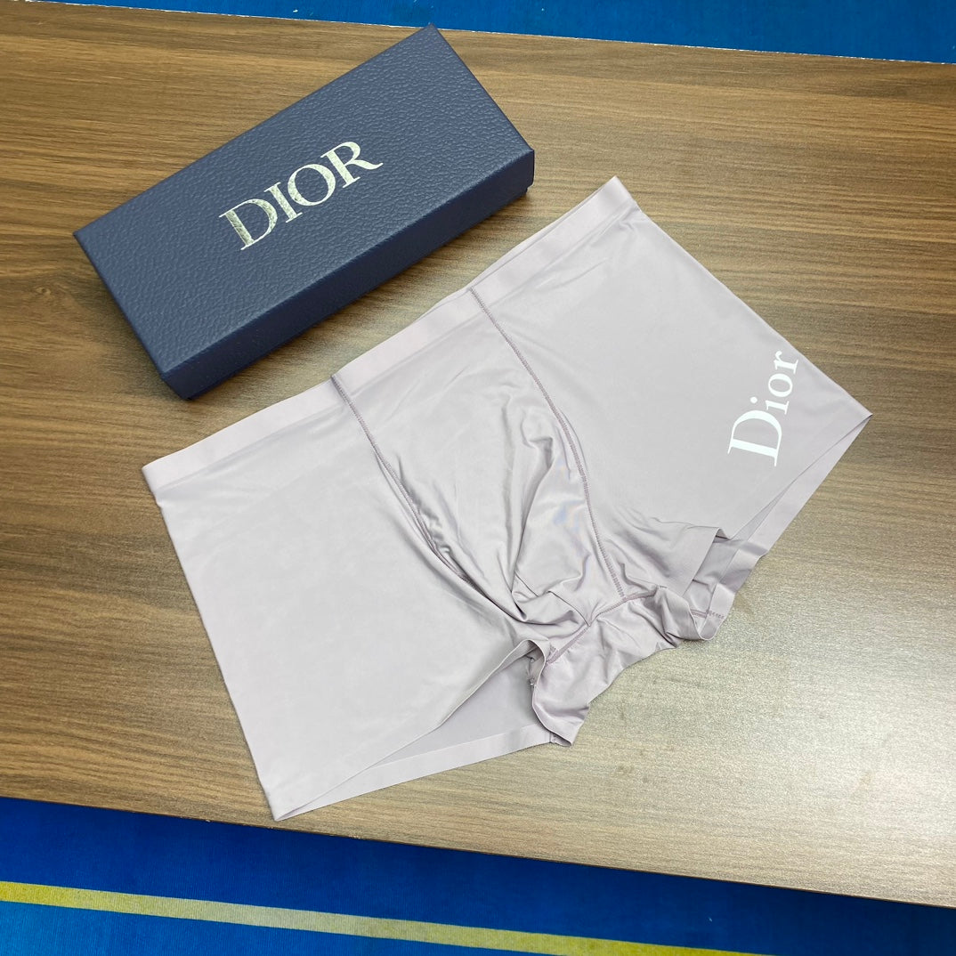 Dior Contrast Logo Men's Trunk Underwear - 3-Piece Box
