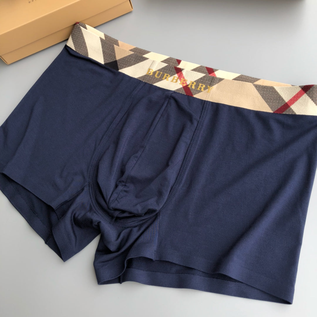 Burberry Contrast Logo Waistbands Men's Boxer Briefs - 3-Piece Box