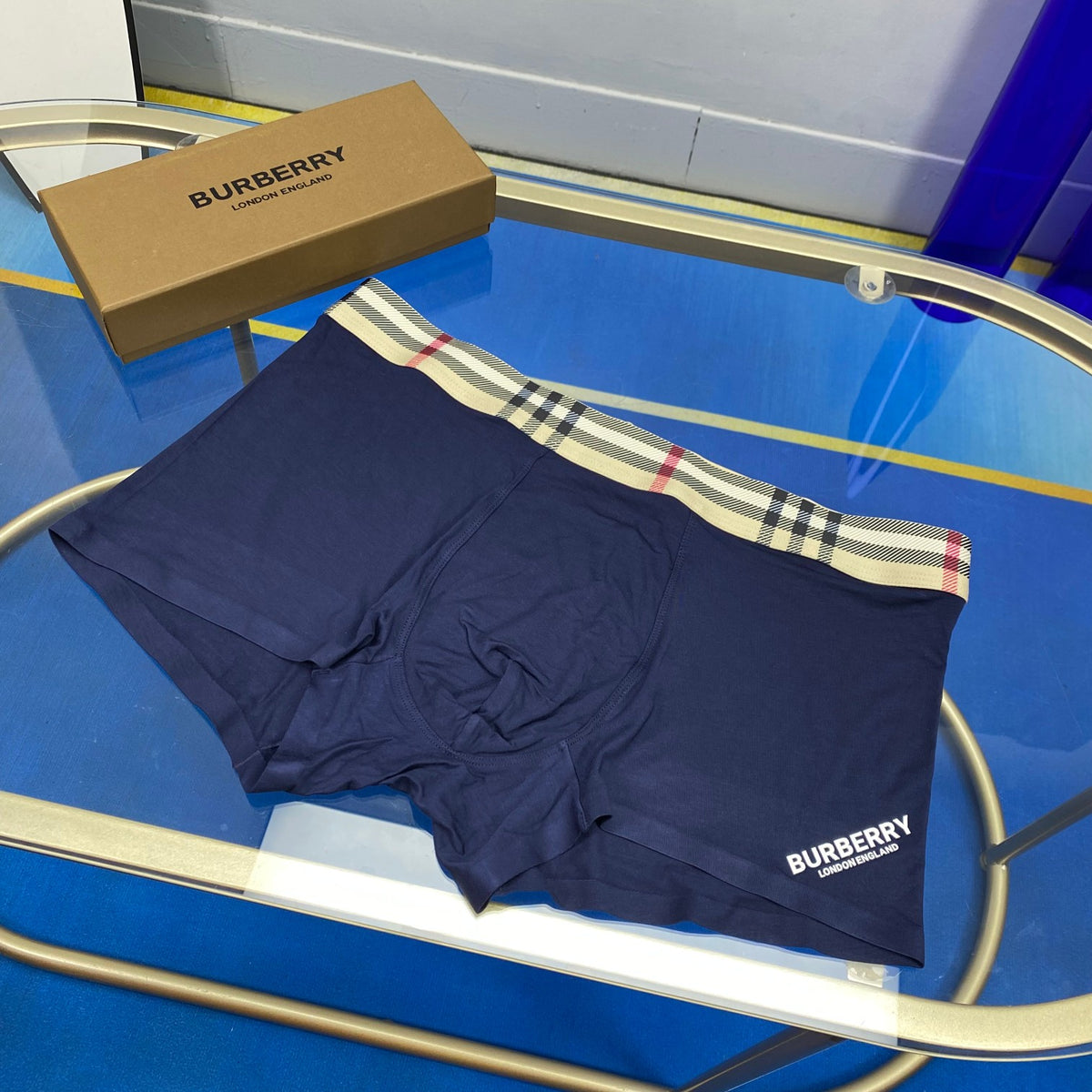 Burberry Modal Seamless-Cut Men's Boxer Briefs - 3-Piece Box