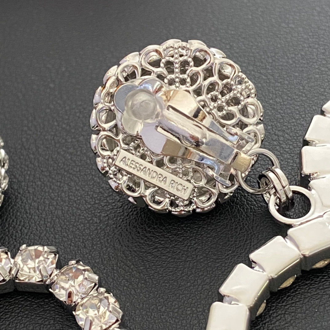 Heart Jewelry Accessory in Polished Metal-Tone – Pearl Detail styled product view