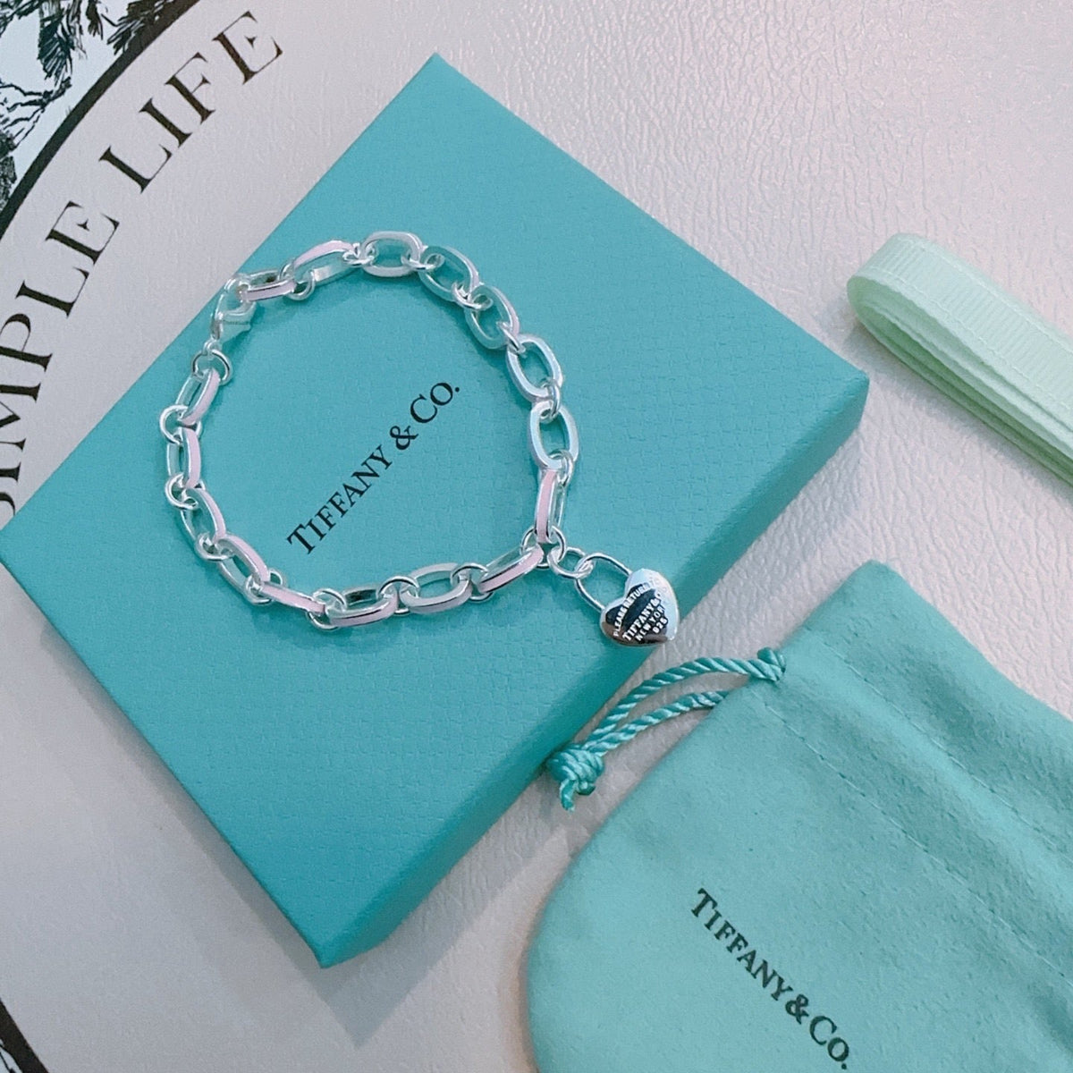 Martin Graham bracelet in polished metal-tone – styled product view