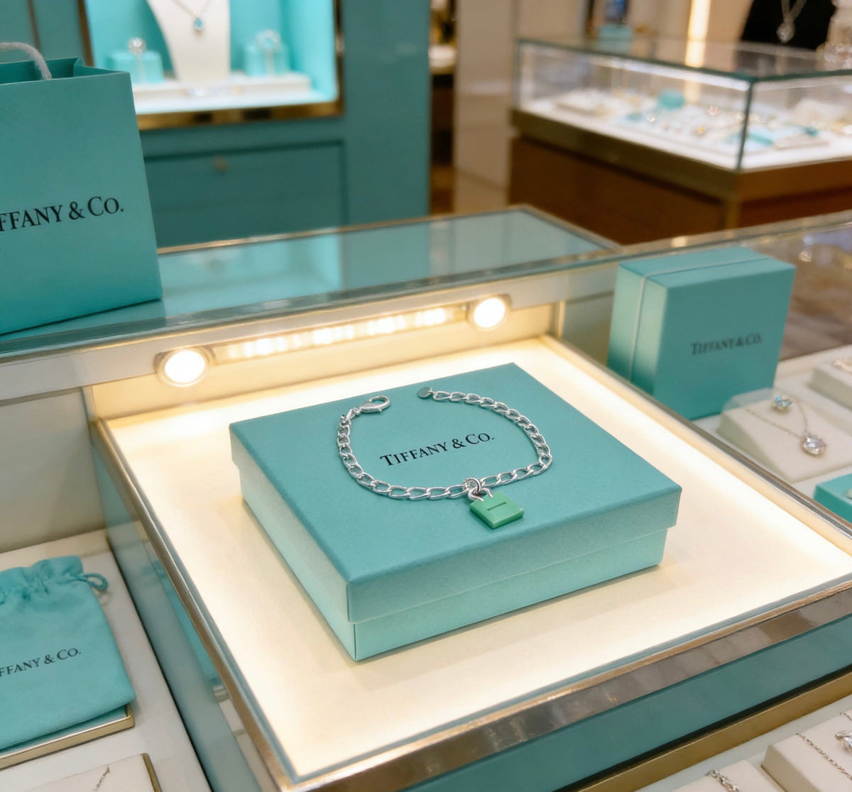 Martin Graham bracelet in polished metal-tone – styled product view