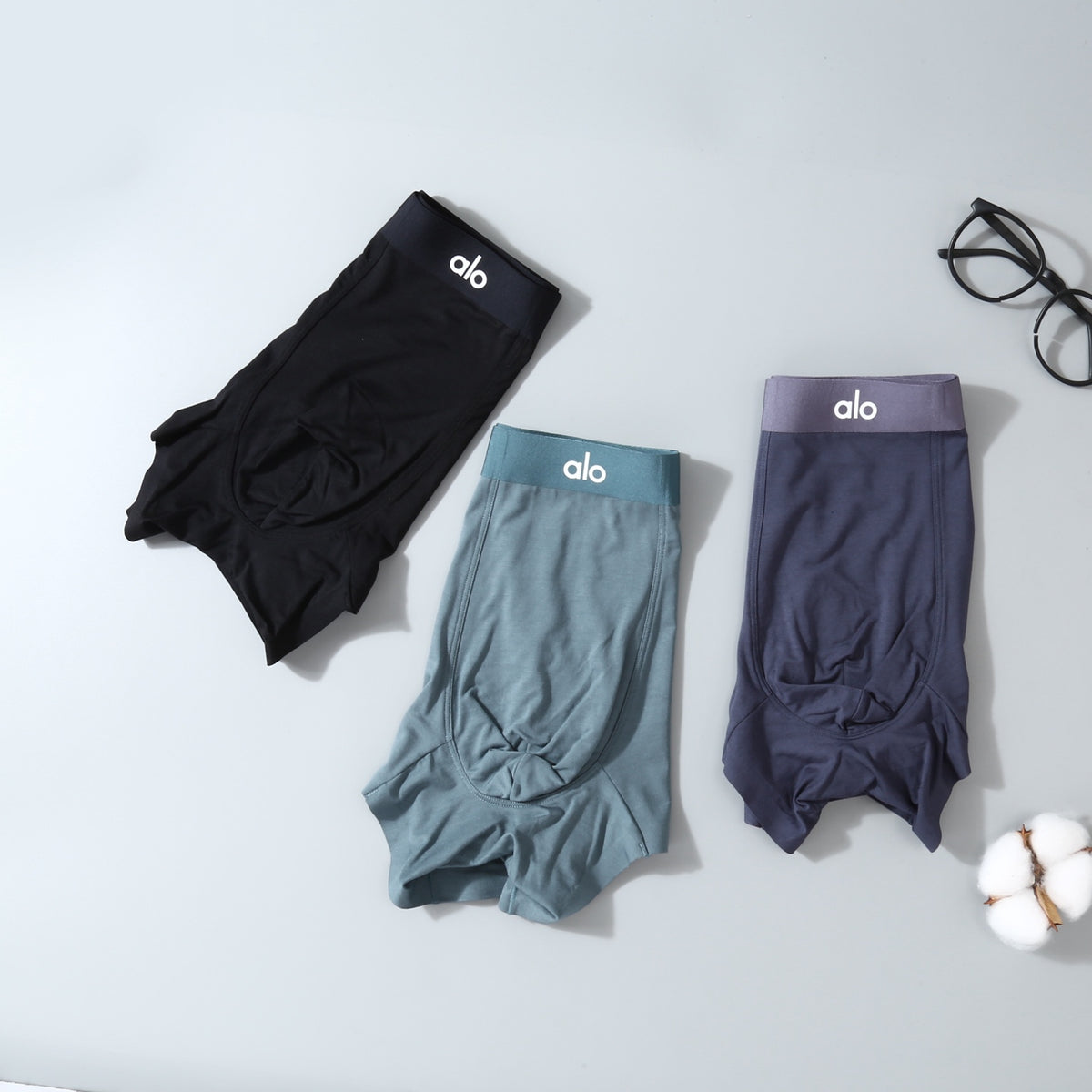 Alo Tonal Logo Men's Boxer Briefs - 3-Piece Box