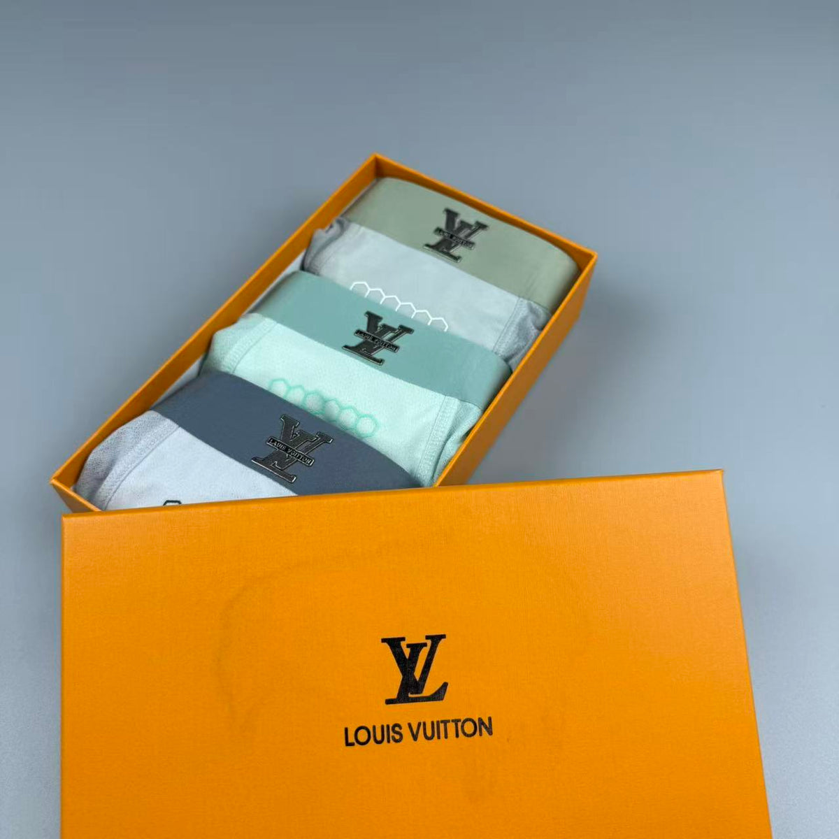 Louis Vuitton Mulberry silk Seamless-Cut Men's Boxer Briefs - 3-Piece Box