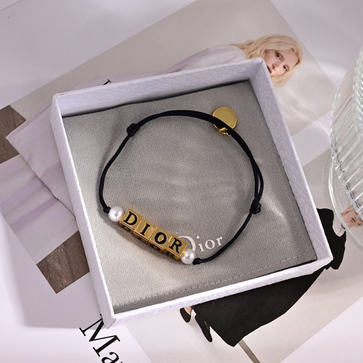 Martin Graham bracelet in polished metal-tone – close-up detail