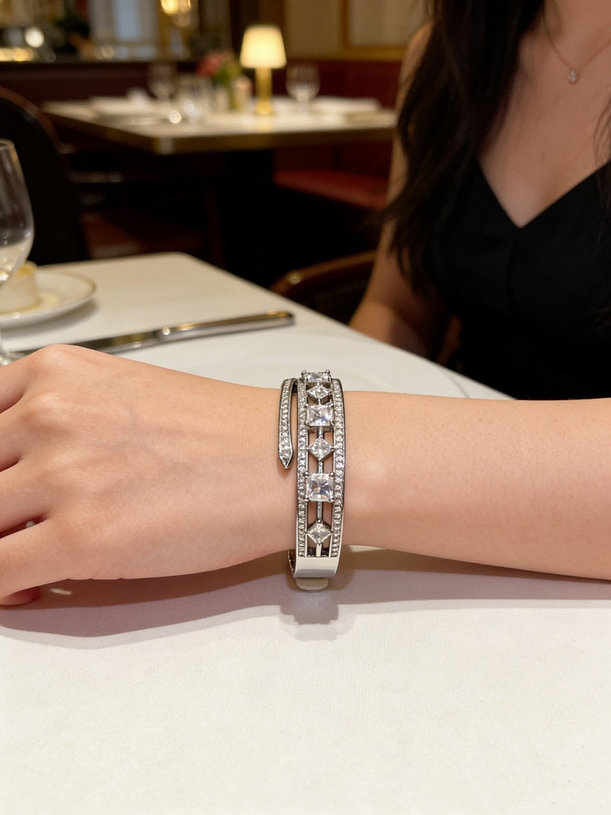 Martin Graham bracelet in polished metal-tone – close-up detail
