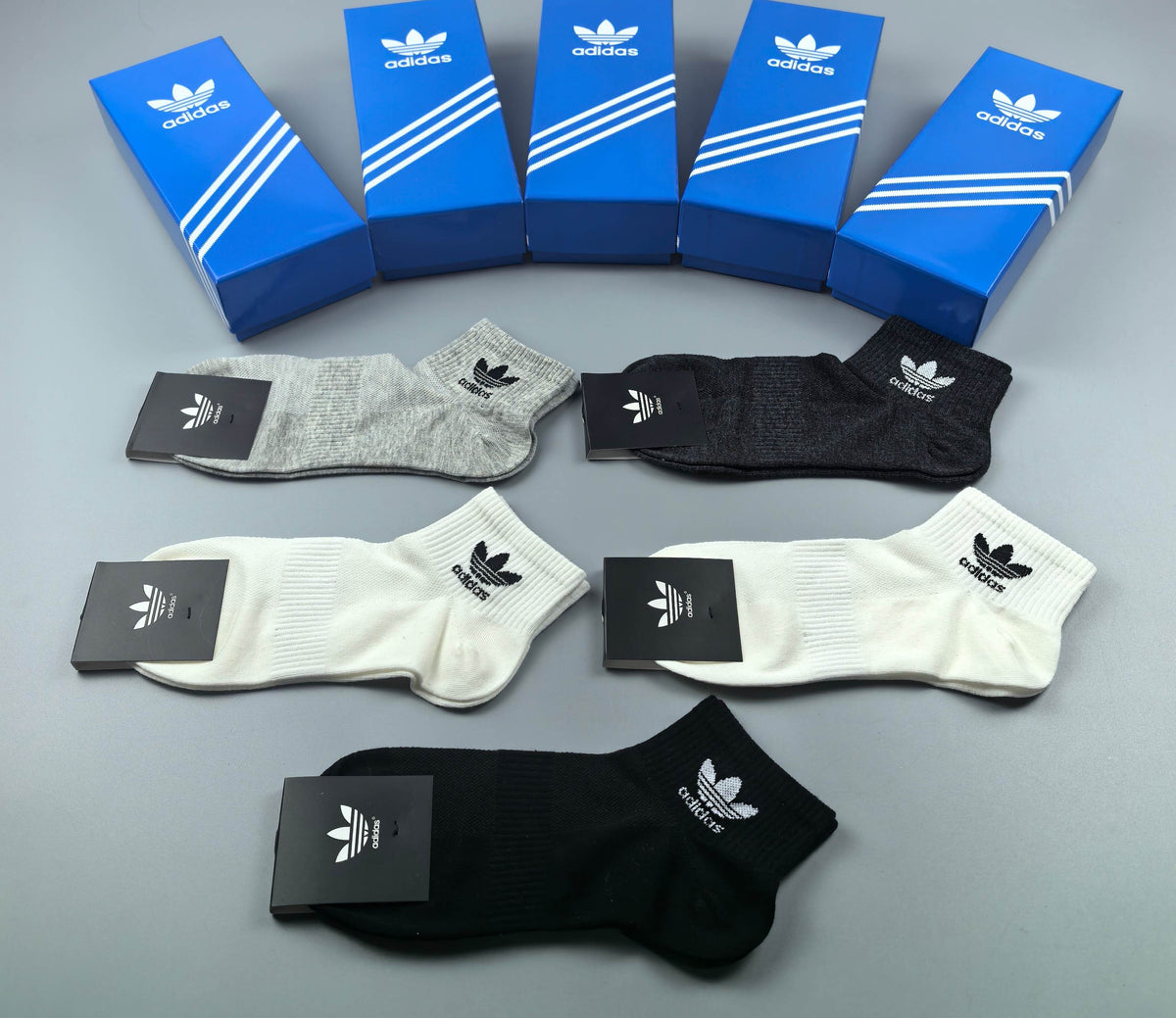 Adidas Cotton Breathable Socks – 5-Pair Pack