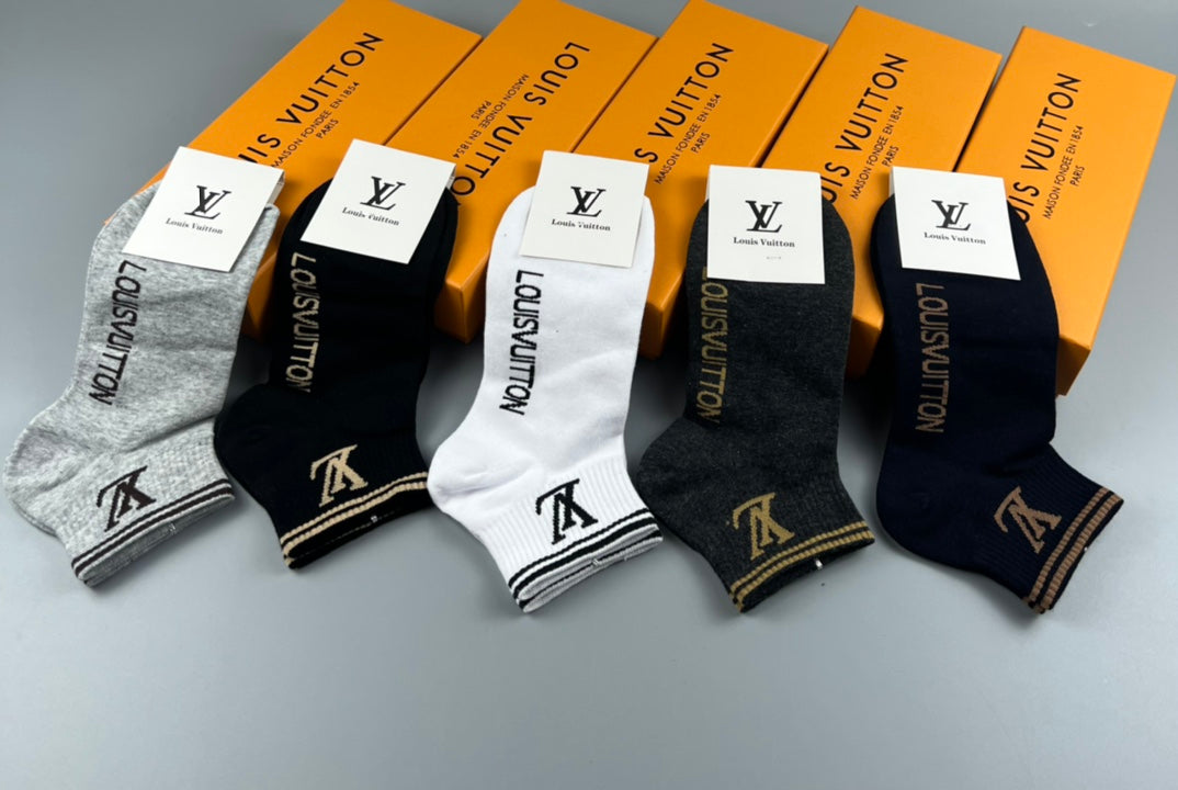 Louis Vuitton No-Show Socks - 5-Pair Set