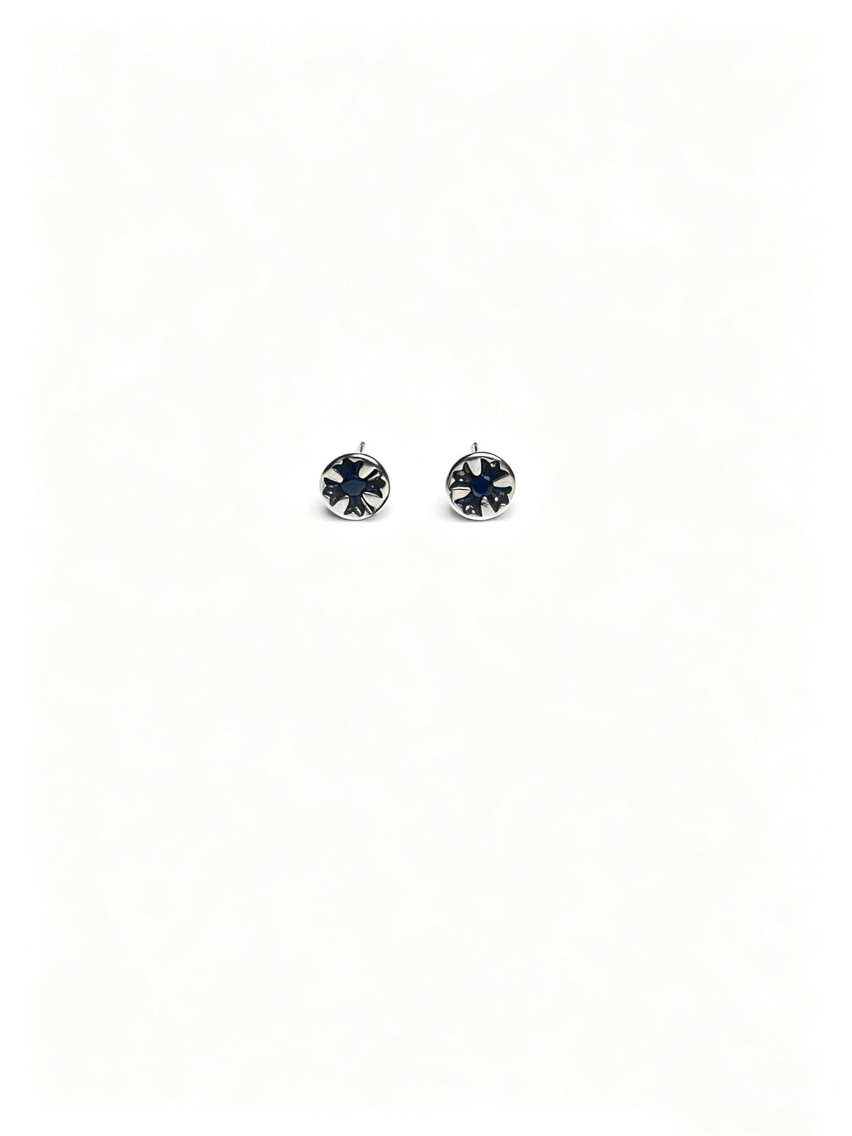 Martin Graham earrings in polished metal-tone – styled product view