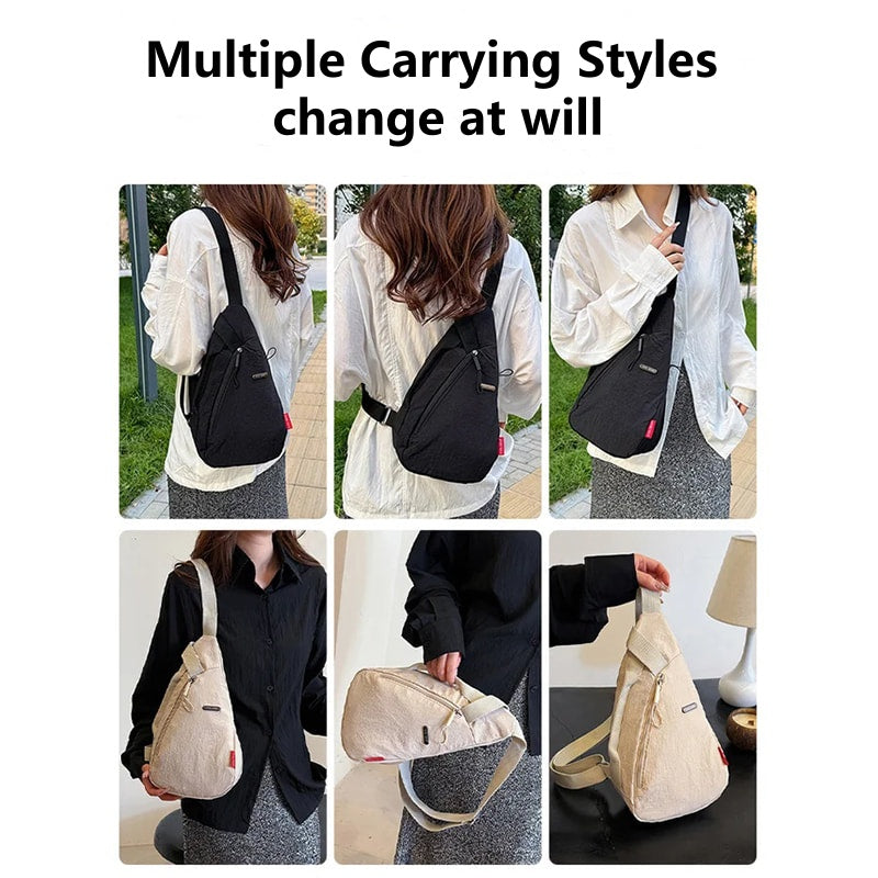 Oxford Unisex Sling Bag with Adjustable Strap Clothing & Accessories
