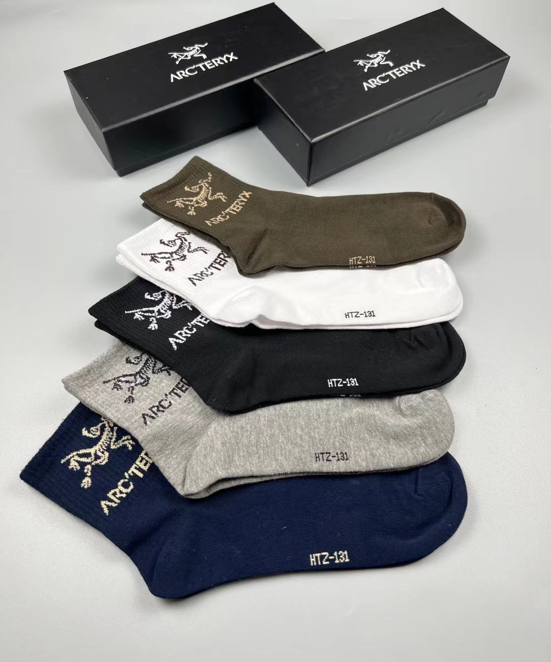 Arc'teryx Cotton Bird Graphics Crew Socks - 5-Pair Set