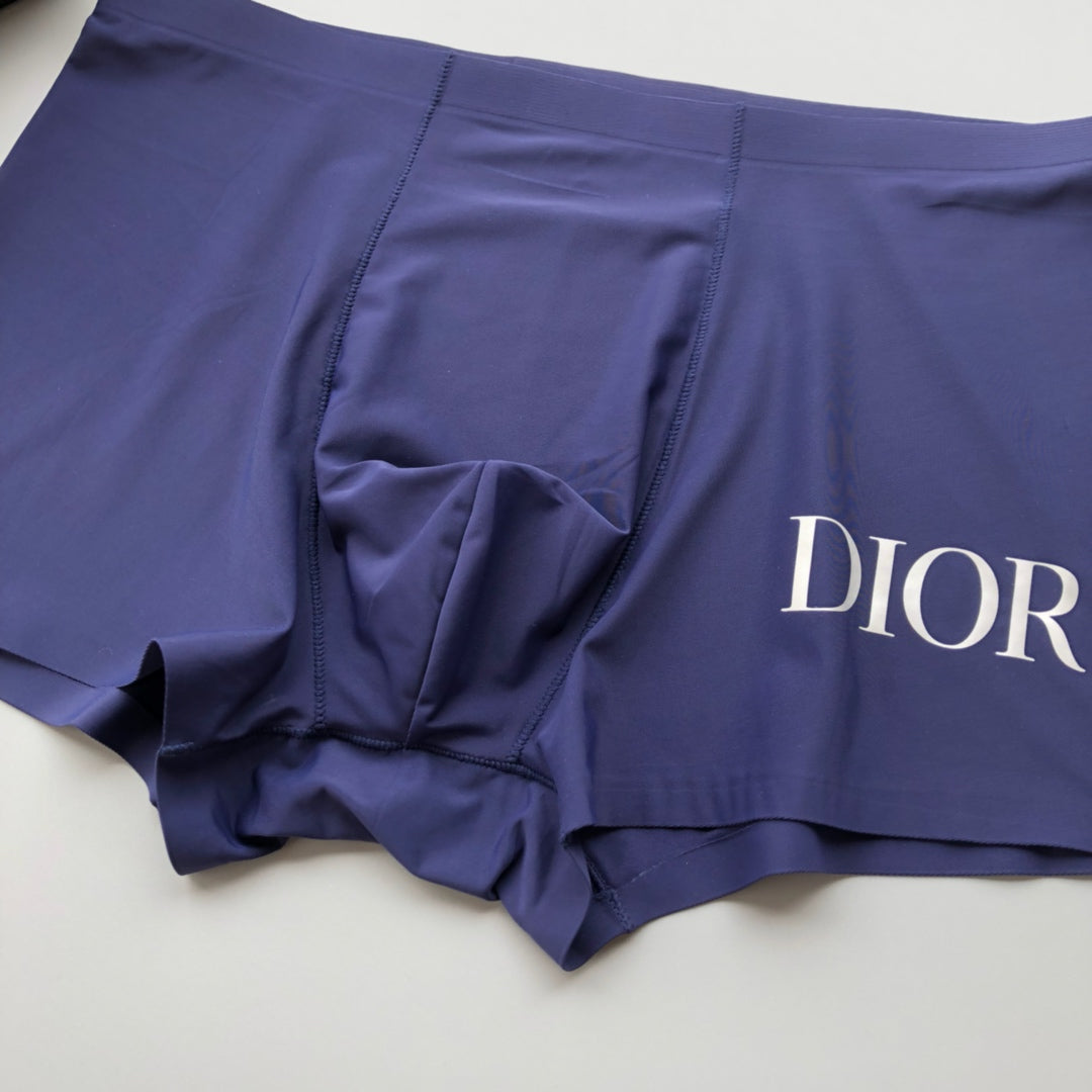 Dior Contrast Waistbands And Understated Front Branding Men's Boxer Briefs - 3-Piece Box