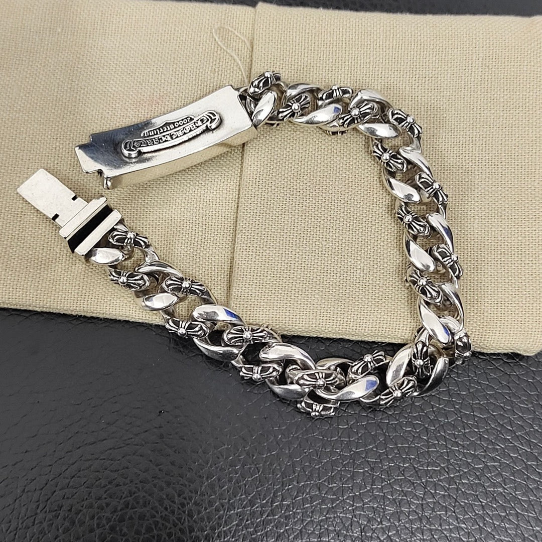 Martin Graham bracelet in polished metal-tone – styled product view