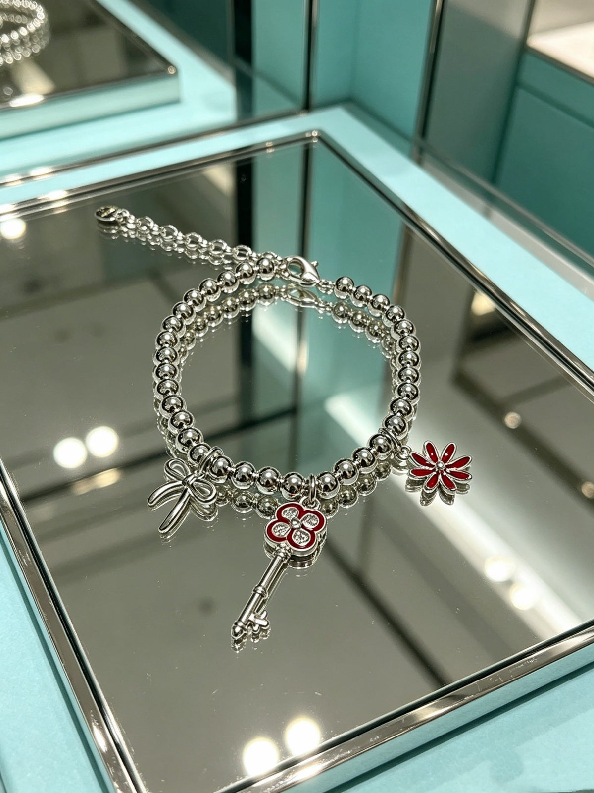 Martin Graham bracelet in polished metal-tone – styled product view