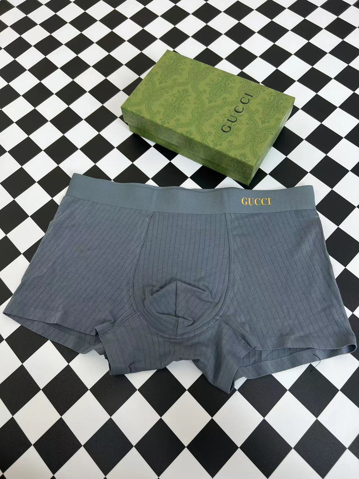Gucci Gold-Tone Wordmark Men's Boxer Briefs - 3-Piece Box