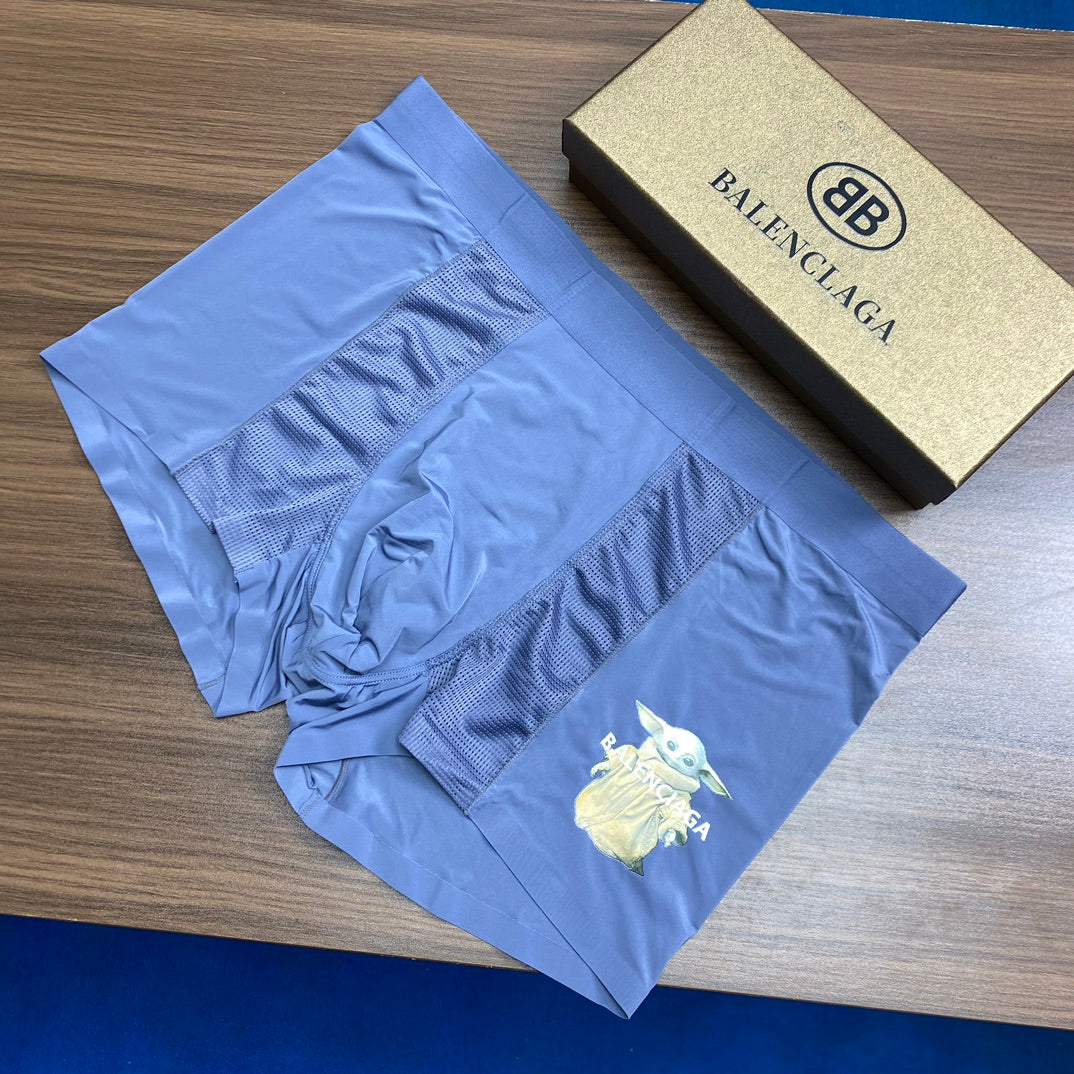 Balenciaga Blue, Pink & Turquoise Men's Boxer Briefs - 3-Piece Box