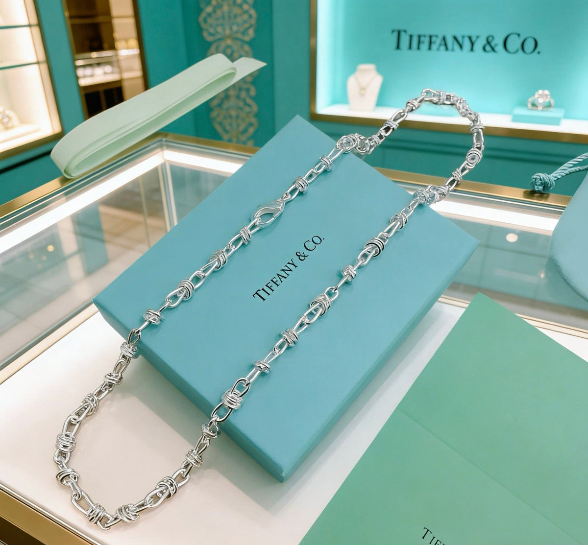 Martin Graham bracelet in polished metal-tone – styled product view
