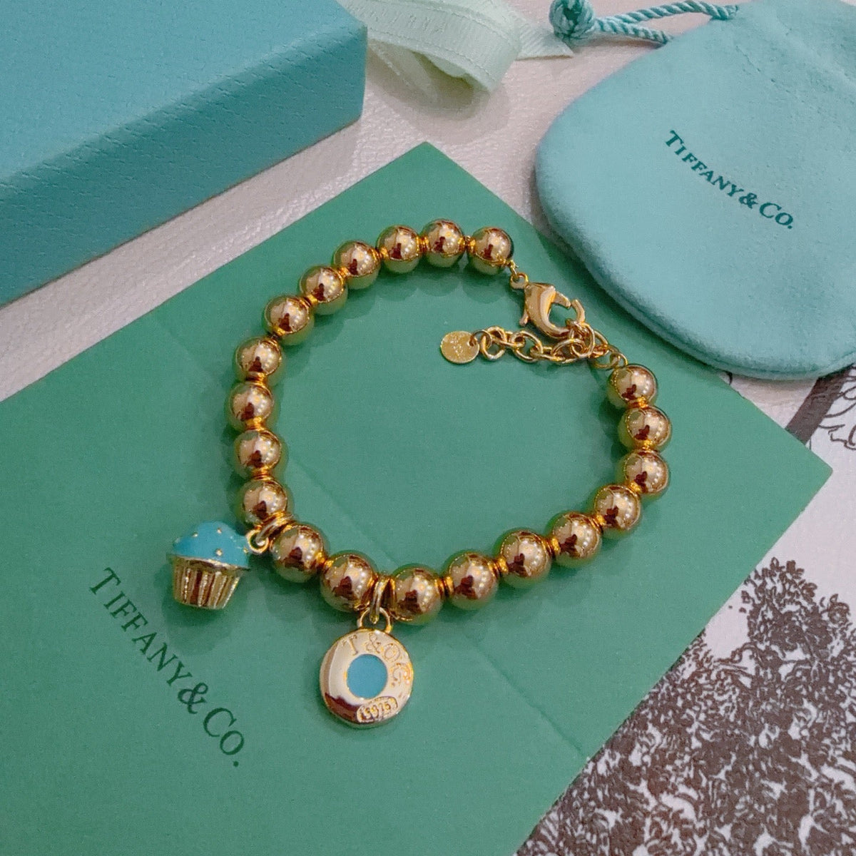 Martin Graham bracelet in polished metal-tone – styled product view