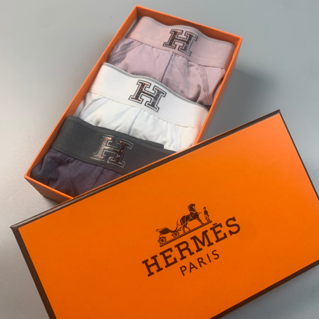 Hermes Classic Men's Briefs - 3-Piece Box