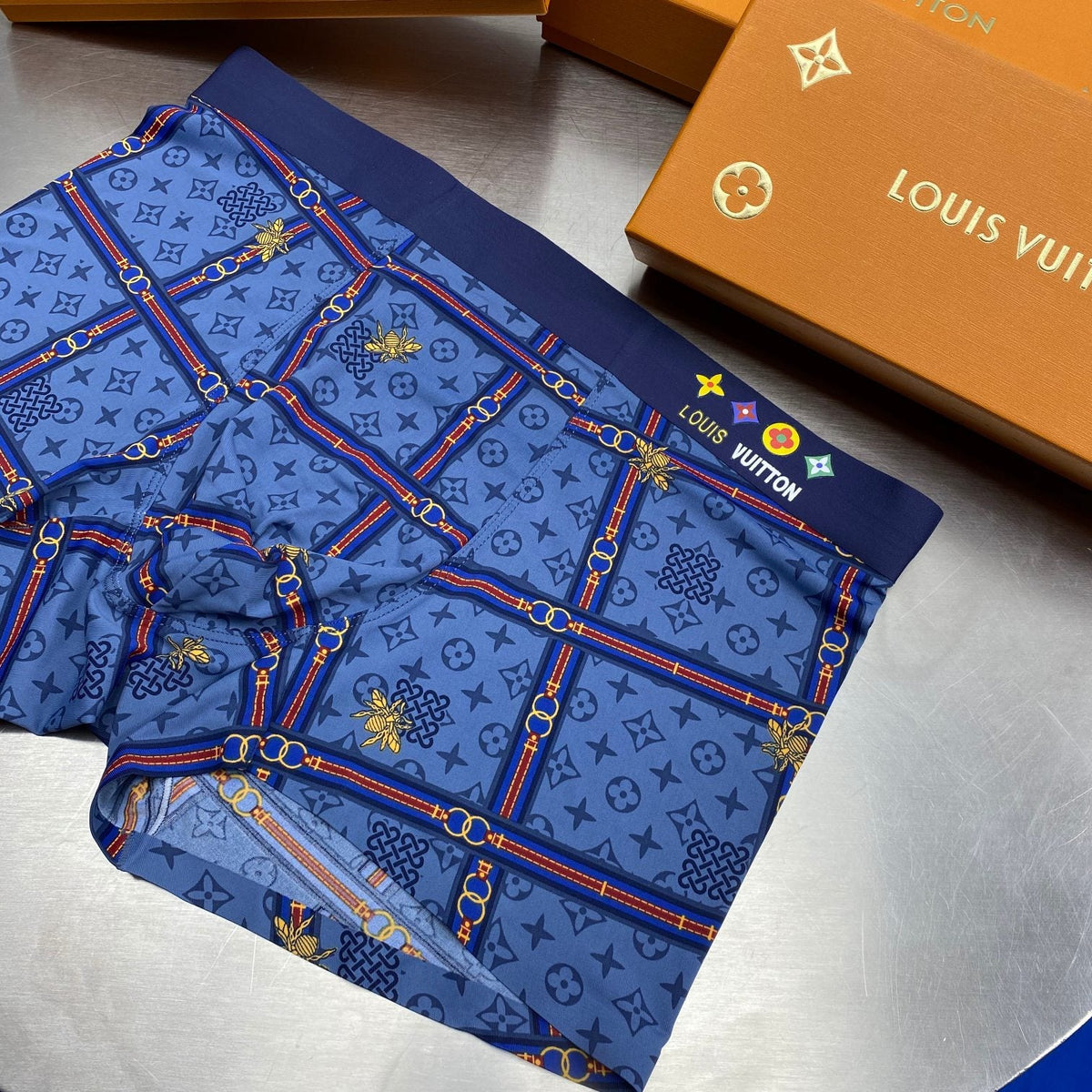 Louis Vuitton Ice-Silk Men's Boxer Briefs - 3-Piece Box - Sizes L-XXXL