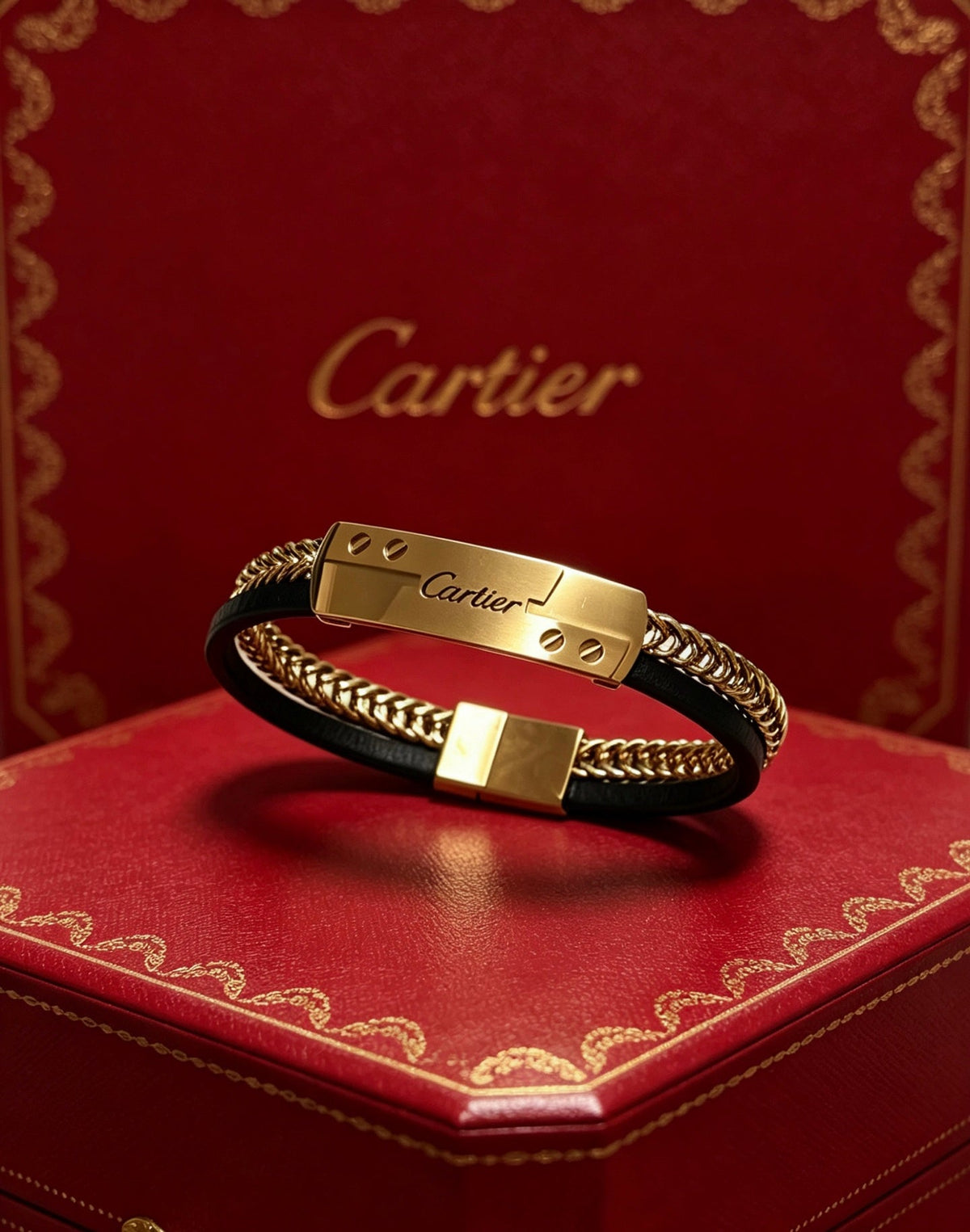 Martin Graham bracelet in polished metal-tone – close-up detail
