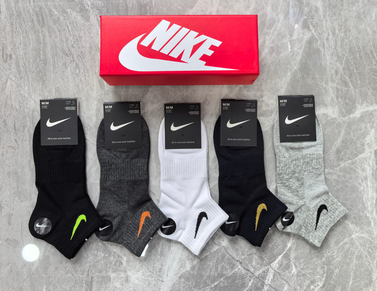 Nike Cotton No-Show Socks - 5-Pair Set