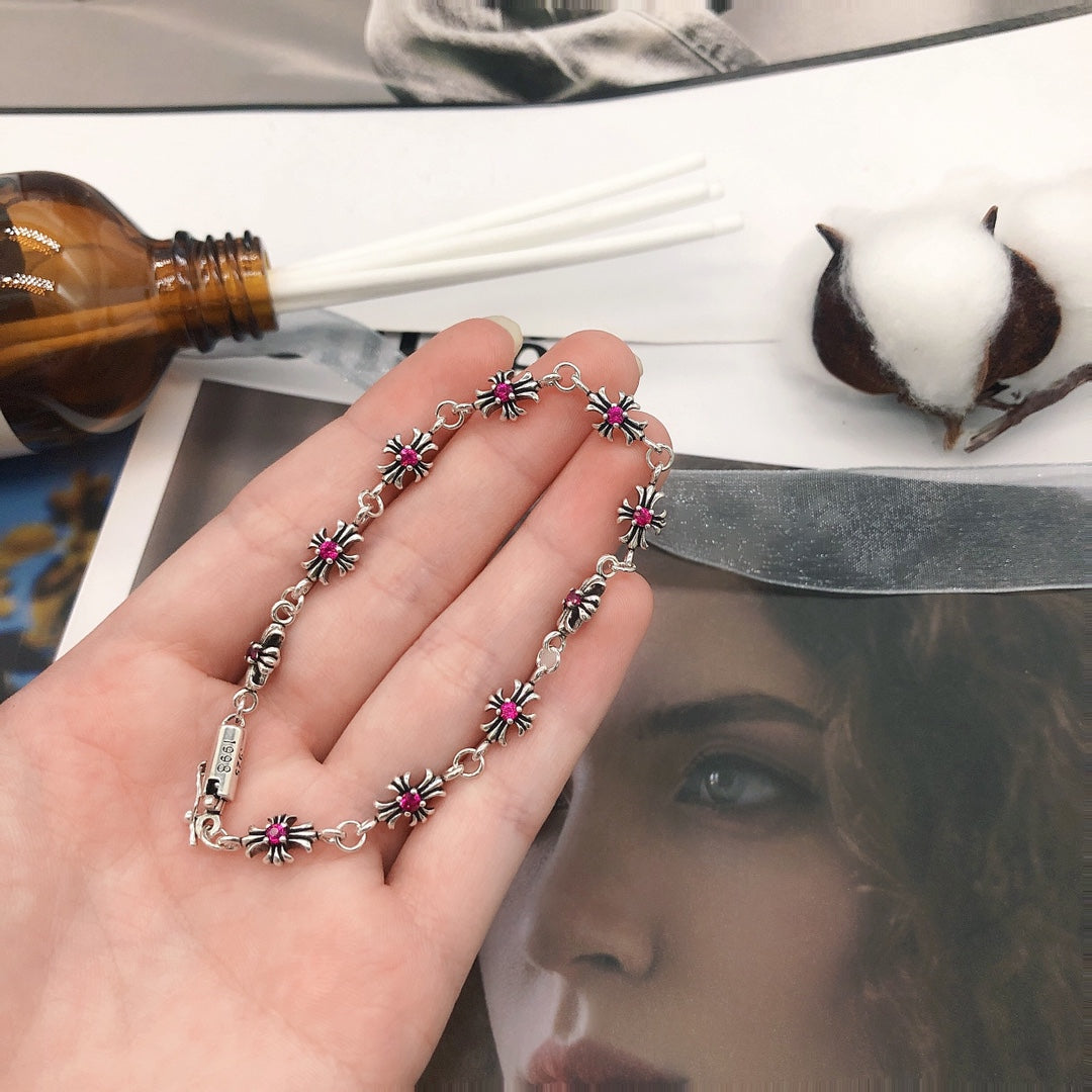 Martin Graham bracelet in polished metal-tone – styled product view