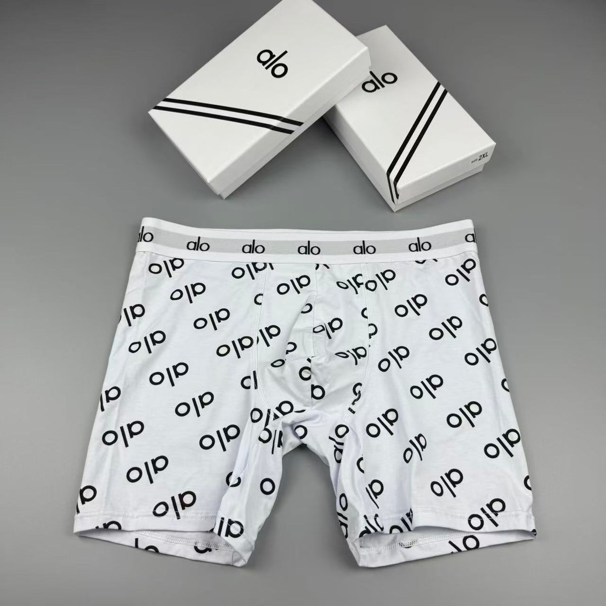 Alo Cotton Longline Men's Boxer Briefs - 3-Piece Box