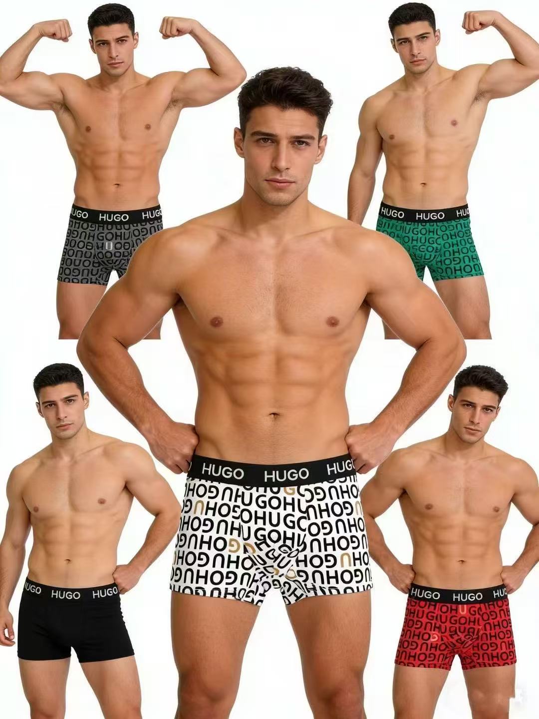 Boss Cotton Men's Boxer Briefs - 3-Piece Box