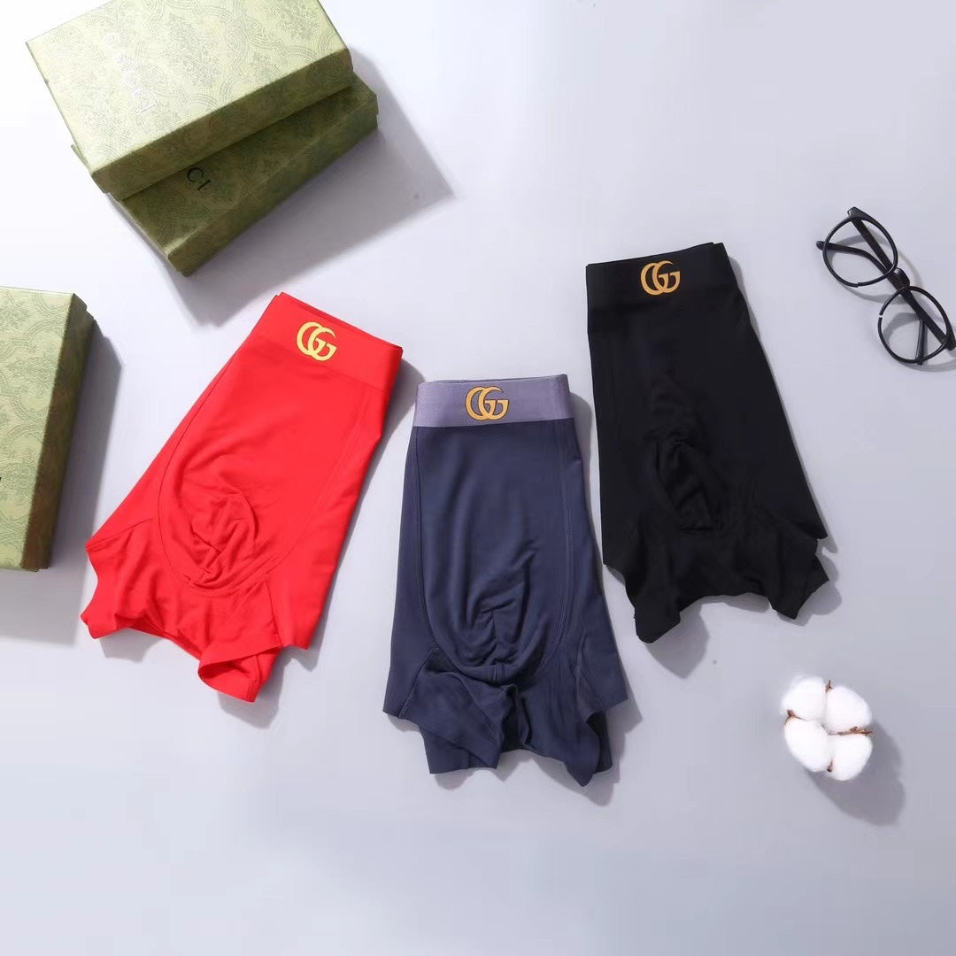 Gucci Tonal Emblem Men's Boxer Briefs - 3-Piece Box