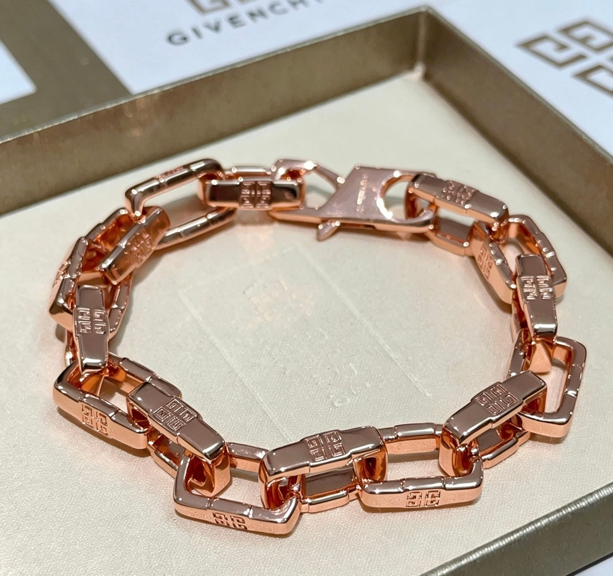 Martin Graham bracelet in polished metal-tone