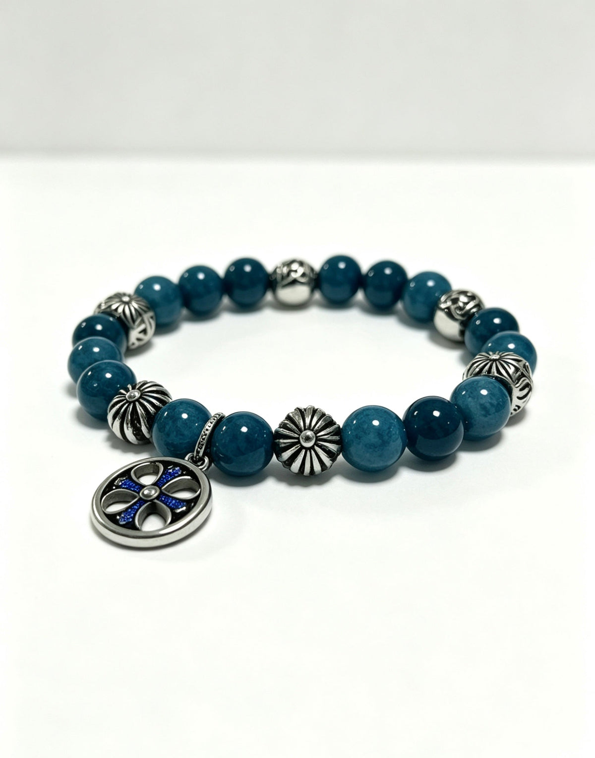 Martin Graham bracelet in polished metal-tone – styled product view