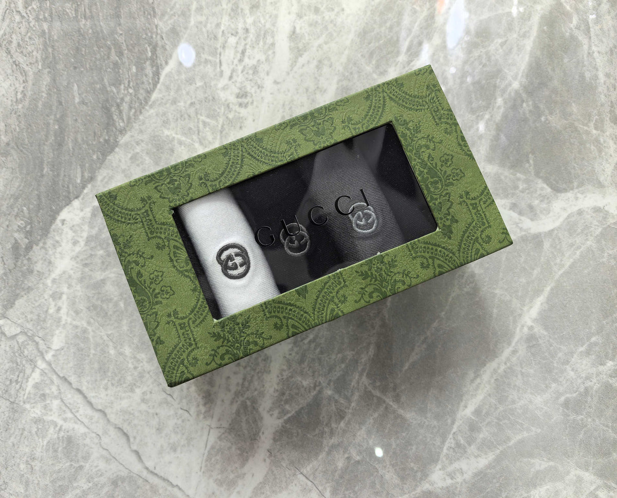 Gucci Modal Blend Crew Socks - 5-Pair Set