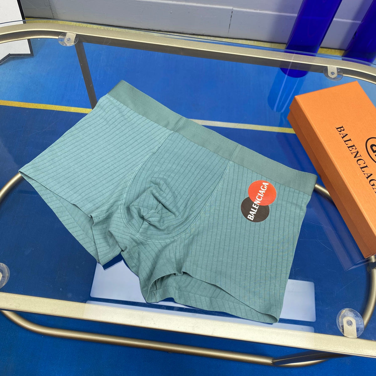Balenciaga Cotton Round Logo Men's Boxer Briefs - 3-Piece Box