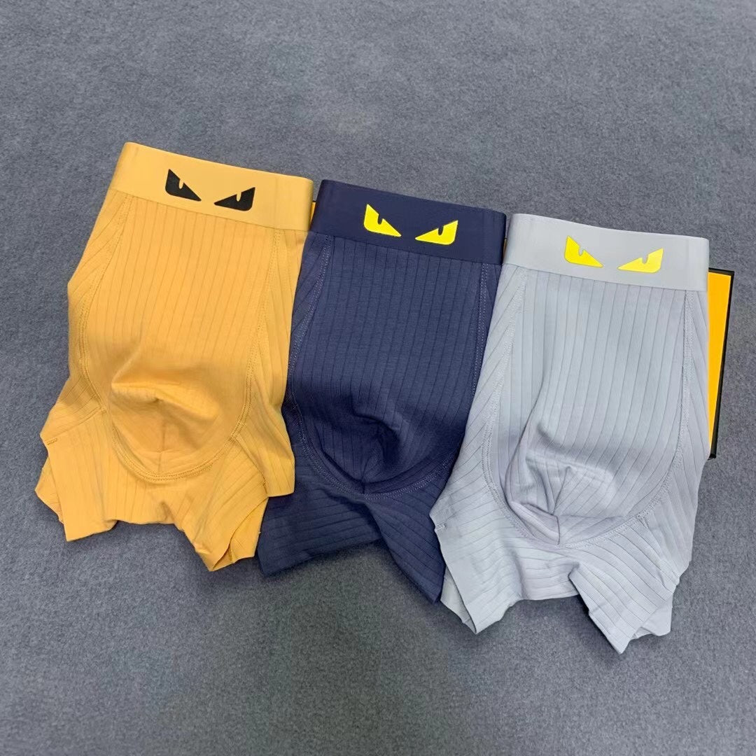 Fendi Eye Graphics Men's Boxer Briefs - 3-Piece Box