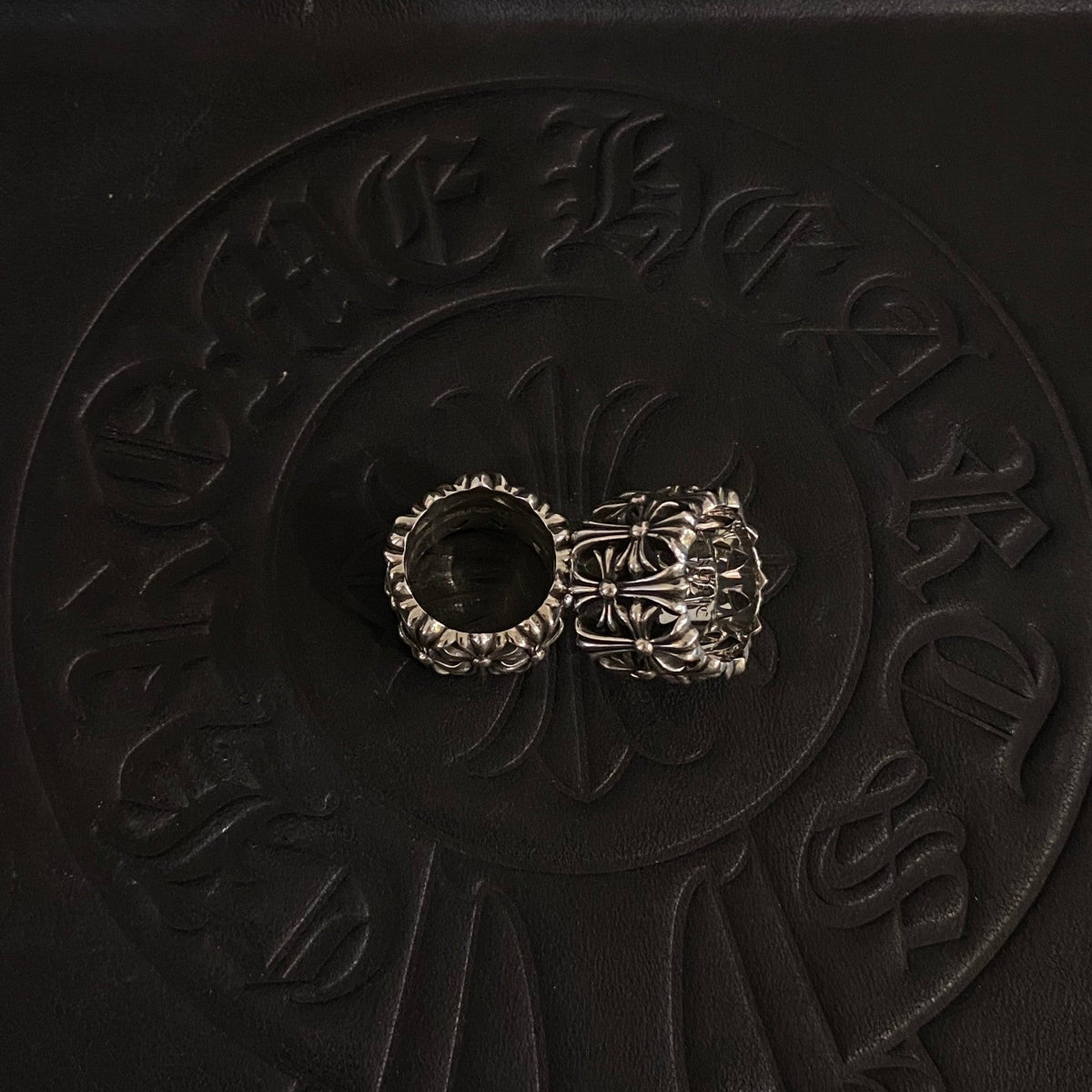 Martin Graham ring in polished metal-tone – styled product view