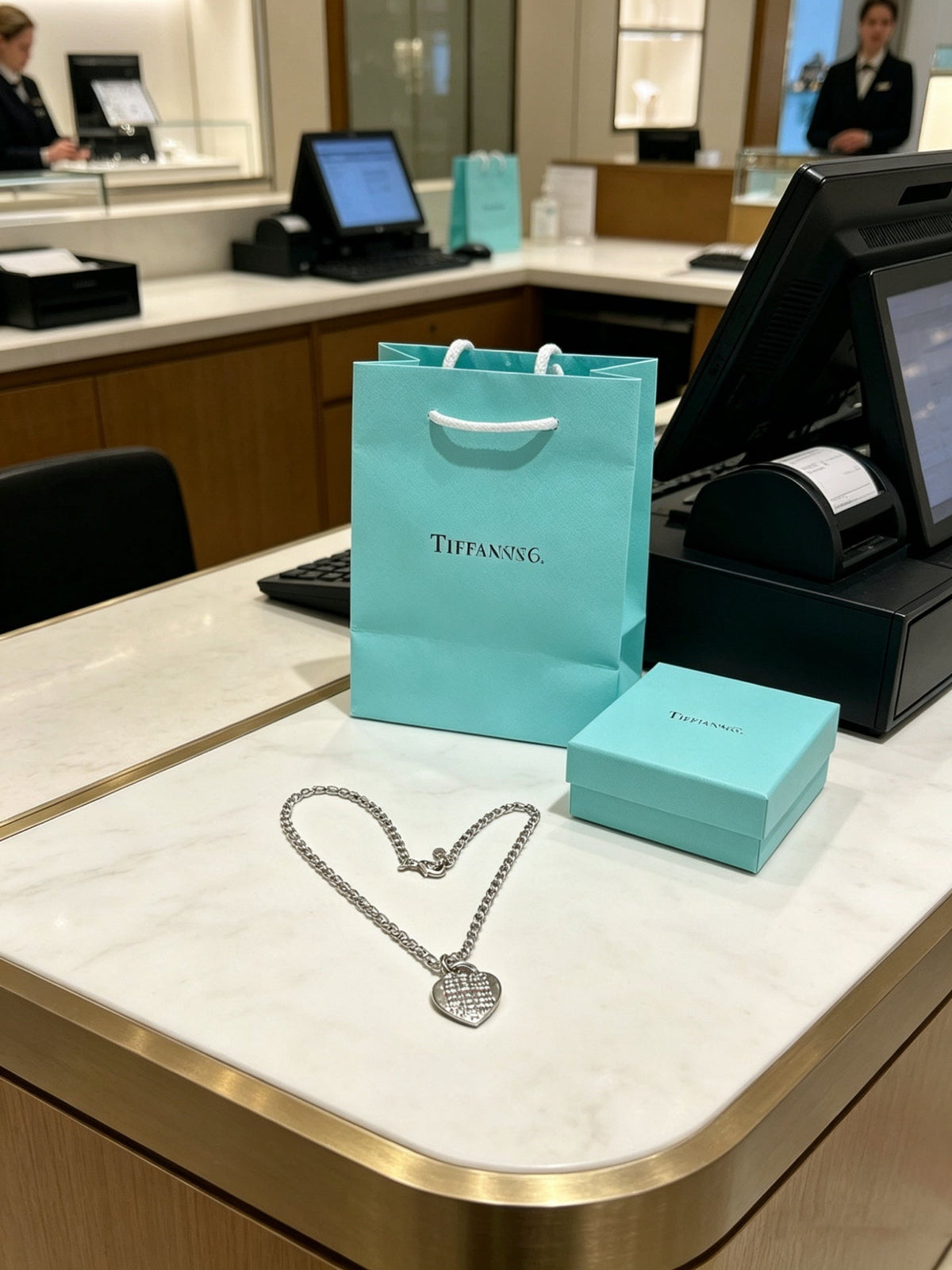 Martin Graham pendant necklace in polished metal-tone – styled product view