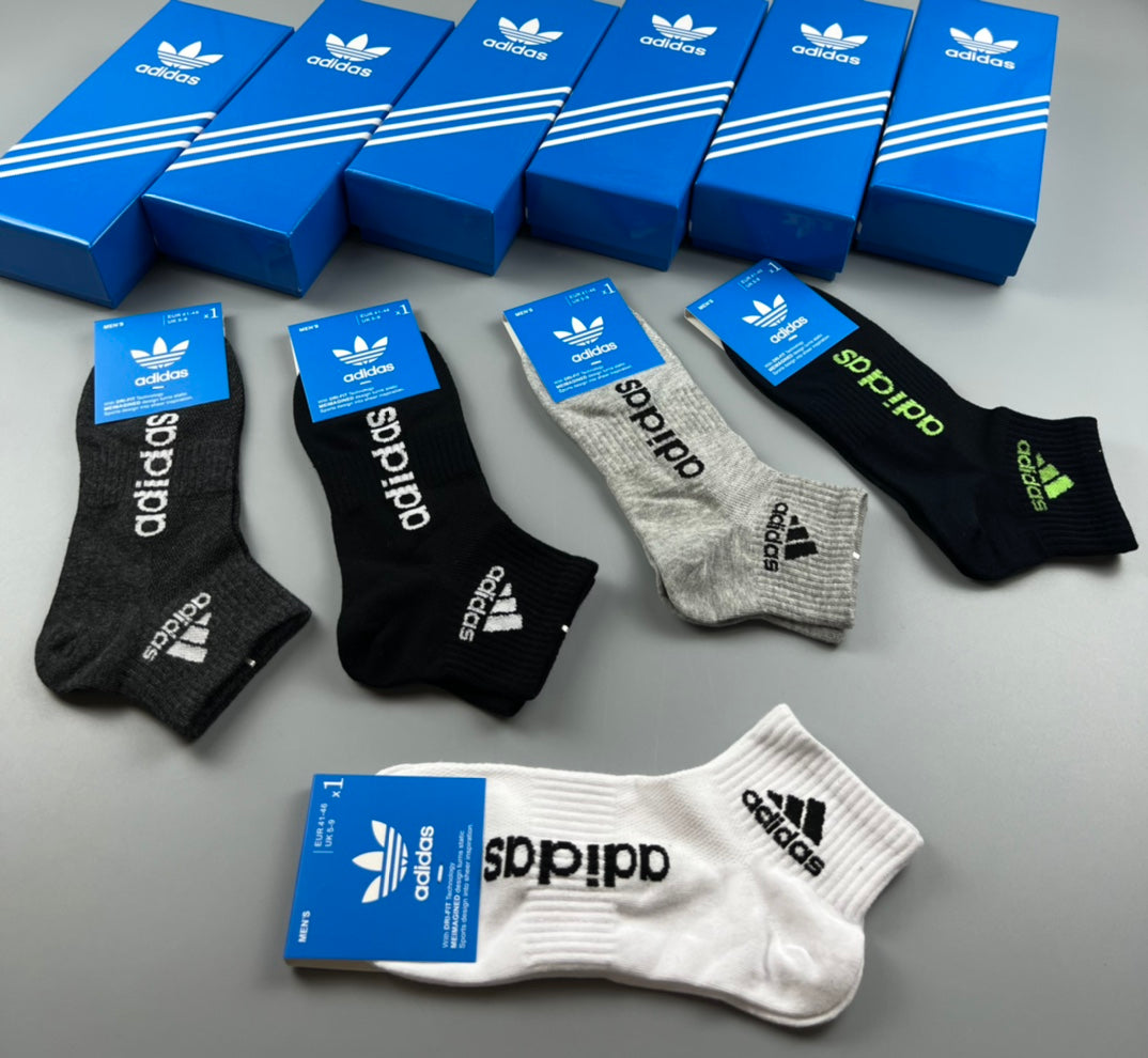 Adidas Cotton Breathable Socks – 5-Pair Pack