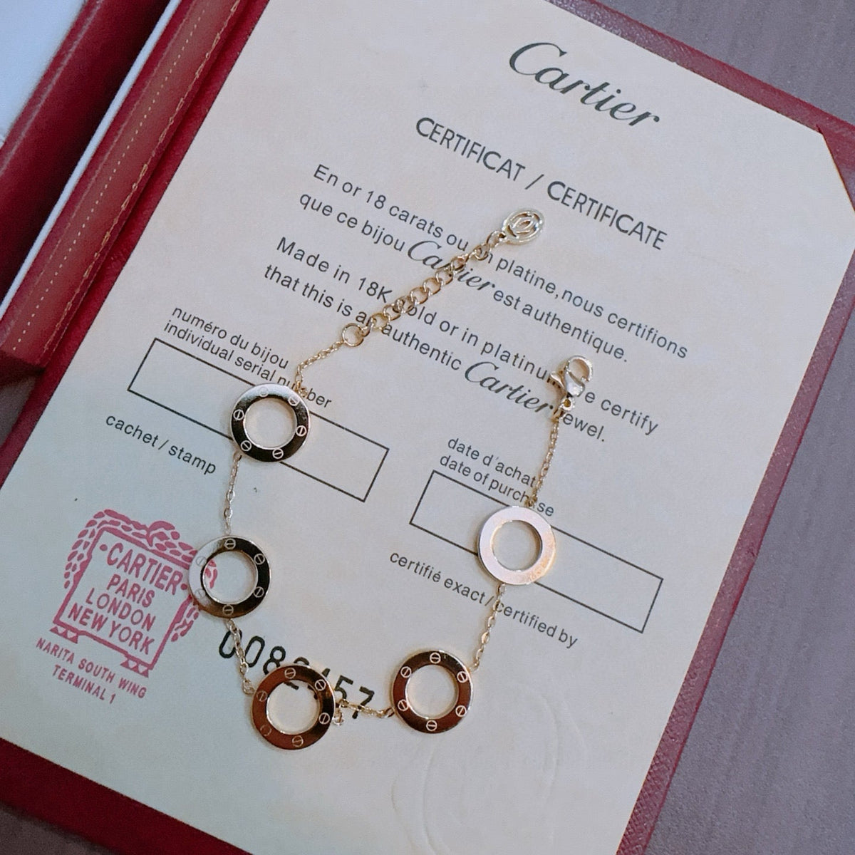 Martin Graham bracelet in polished metal-tone – close-up detail