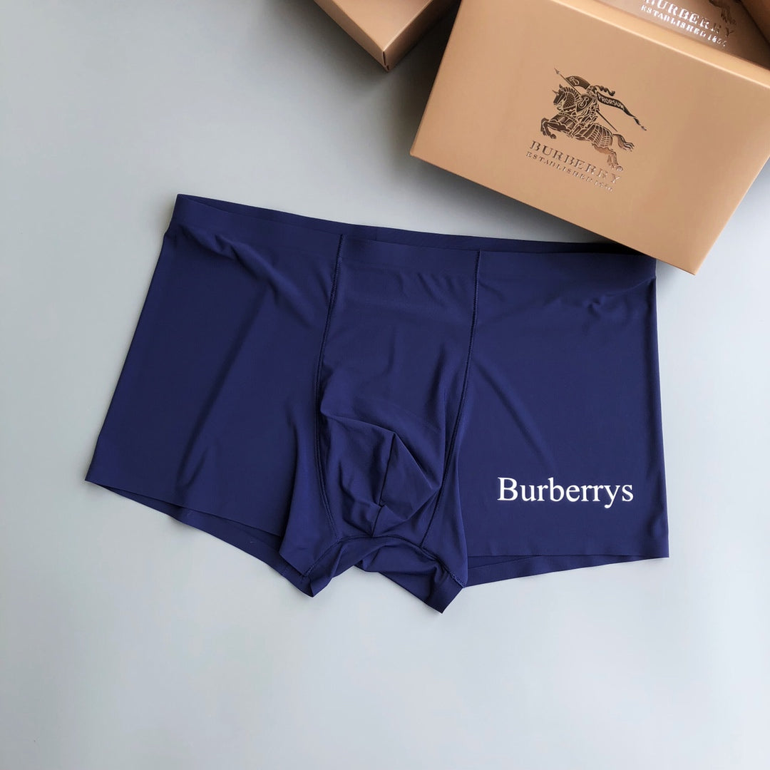 Burberry Side Lettering Men's Trunk Underwear - 3-Piece Box