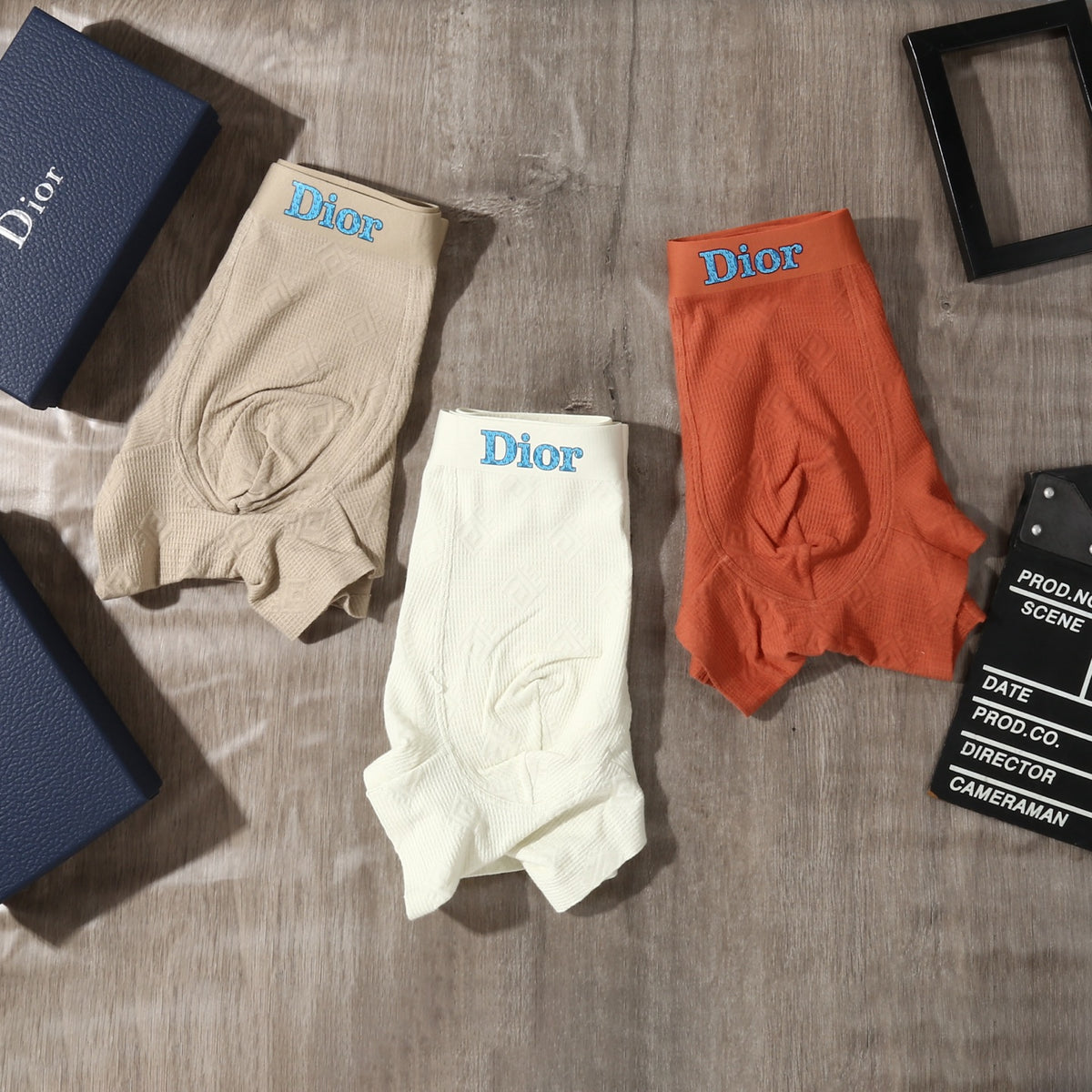 Dior Cotton-Blend Jacquard Men's Underwear - 3-Piece Box